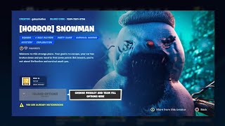 HORROR SNOWMAN FORTNITE (How To Complete Horror Snowman)