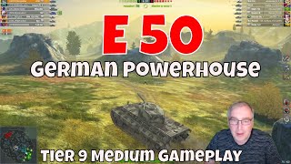 : E50 Gameplay - German Tier 9 Medium Power House #wotb #wotblitz