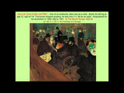 ART115Lecture28 PostImpressionism ToulouseLautrec amp The Nabi Brotherhood