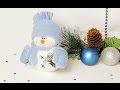 Новогодняя поделка (сувенир) "снеговик"  Часть 2 | Tavifa