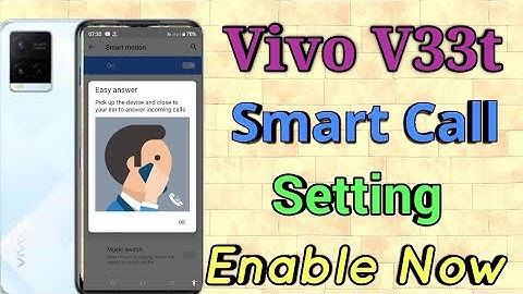 How To Enable Smart Call On Vivo Y33t | Vivo Y33t Smart Call Enable Kaise Karen | Smart Call Setting