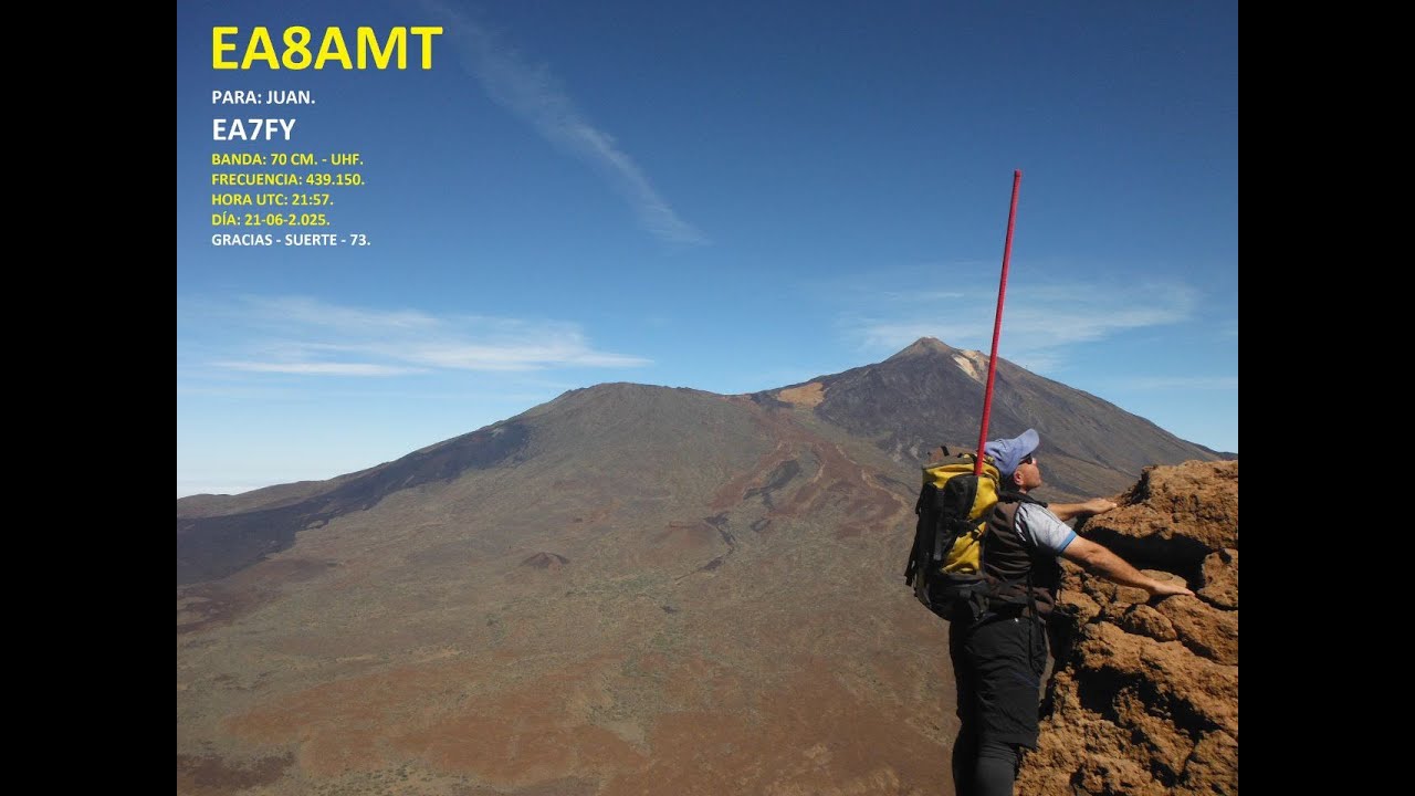QSO con EA8AMT vía ED8YAN desde IM66wh