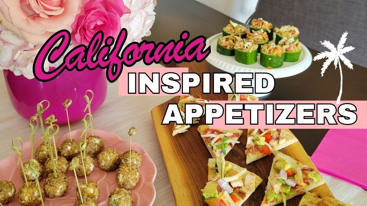 4 Appetizer Recipes for a Barbie Inspired Party! | California Flatbread Recipe| Cali Cucumber Rolls