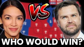 "I Would Stomp Him" - Would AOC Beat Vance in 2028? (I asked AI)