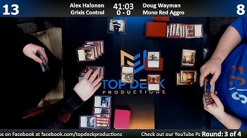 Standard 2/14/18: Alex Halonen (Grixis Control) vs. Doug Wayman (Mono Red Aggro)