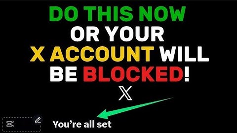⚠️ Secure Your X account Now
