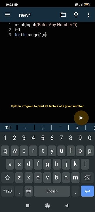Python Program to print all factors of a given number | Master Python ...