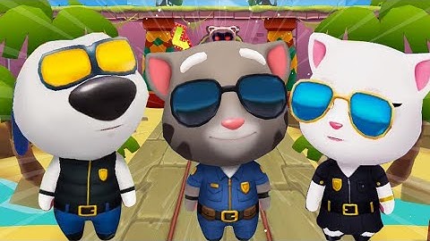 TALKING TOM GOLD RUN Vs BEN GOLD RUN DOUBLE SCREEN REVERSE PLAY GAME IN ANDROID MOBILE