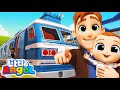 All aboard the choo choo train   little angel job and career songs  nursery rhymes for kids