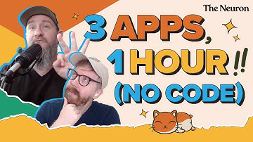 We Built 3 AI Apps in 1 Hour (No Coding Required!)