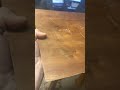 Example of wedges used in wood joints from a stool I made in middle school.