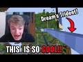 TommyInnit having fun with Dream's Trident (Dream SMP)