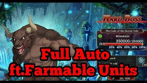 Minotaur Hard Boss, The Code of Heroic Tale DanMachi Collab || The Alchemist Code