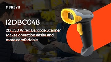MUNBYN I2DBC048 2D USB Wired Barcode Scanner easy operation and comfortable
