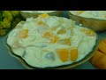 Creamy Mango Buko Jelly Salad,Best Homemade Summer Dessert