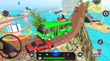 Mini Coach Bus Driving 3D - Offroad Bus  Simulator - Android GamePlay