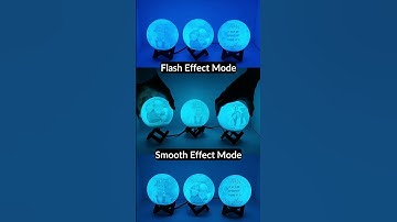 3D Fly Personalized Moon Lamp | 7 Color Light | 2 Light Effect Mode