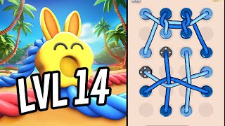 🪢 TWISTED TANGLE 🪢 Level 14 🧩 Gameplay Walkthrough