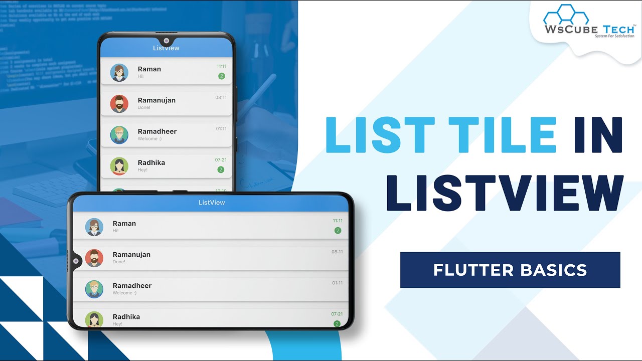 Flutter listview. Listtile. animated list flutter.