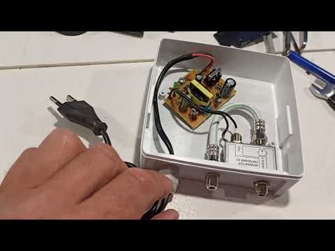 Как запитать телевизионный антенный усилитель_КоПСС