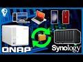 Synology  qnap backup  synch  gestion de fichiers entre 2 nas ordinateurs  smartphones  qa