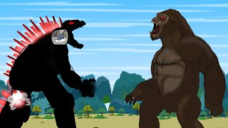 Godzilla Control Mechagodzilla 2021 (Pacific Rim) Fight Kong | Godzilla Cartoon
