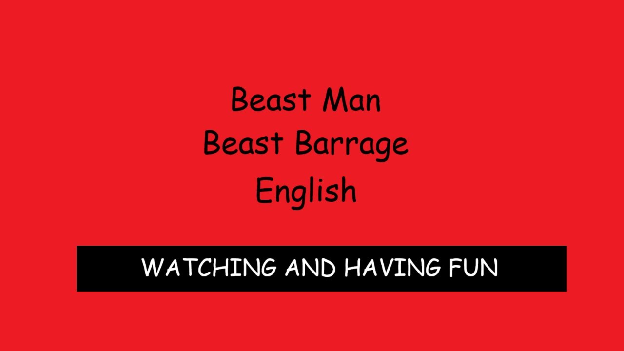 Beast Man Beast Barrage Mini Comics Origins ENG