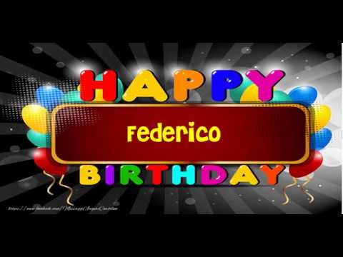 Buon Compleanno Federico!