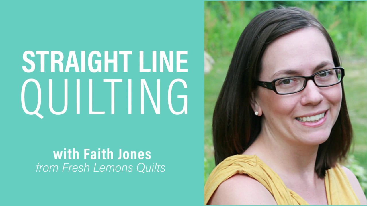 quilting fabric online Straight Line Quilting Tutorial with Faith Jones