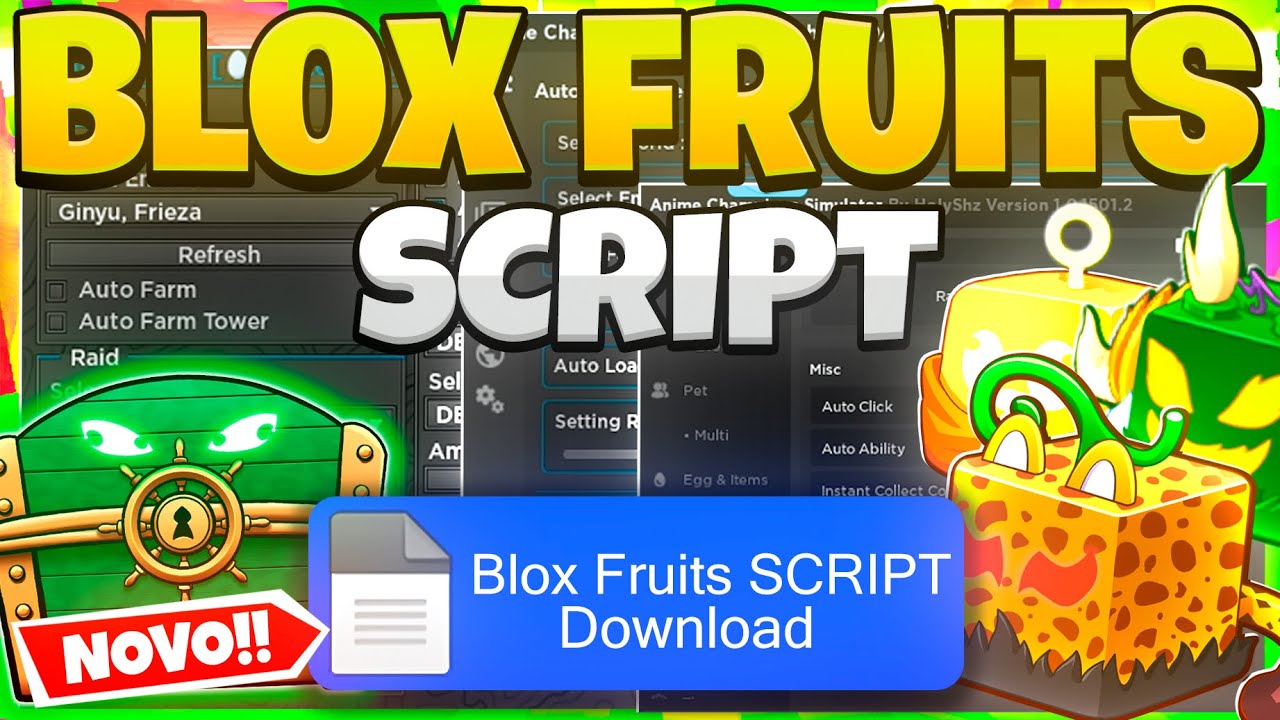 Blox Fruits 🍎 SCRIPT | FARM DE FRUTA AFK + FARM DE BAU AFK *SEM KEY ...