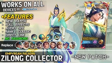 Script Skin Zilong Collector Empyrean Paladin No Password - Full Background & Sound