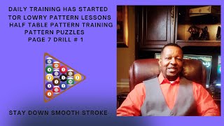 3 BALL 1/2 TABLE PATTERN PUZZLES Page 7 Drill # 1