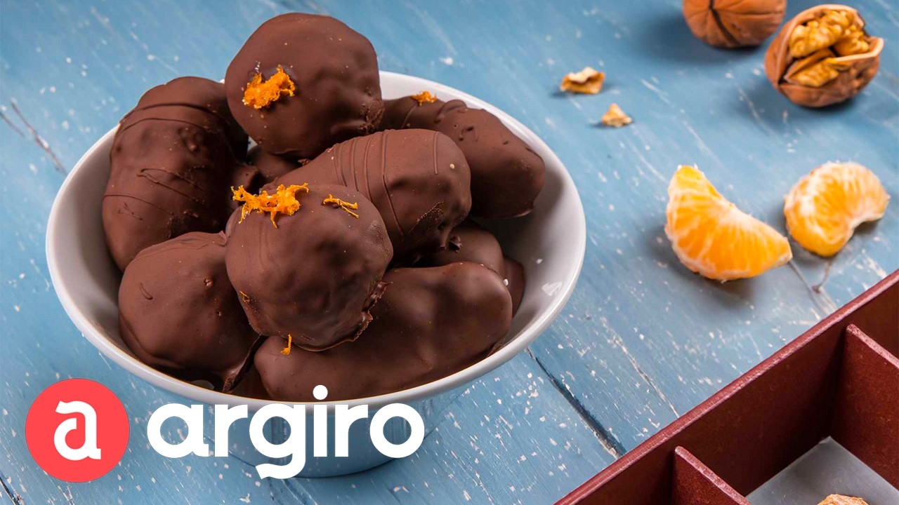 Σοκολατάκια με καρύδι και μανταρίνι live και μυστικά της Αργυρώς | Αργυρώ Μπαρμπαρίγου