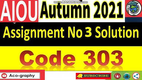 ⏩ AIOU Code 303 Solved Assignment No.3 Autumn 2021 || Iqbaliat || Level: FA/ I.Com