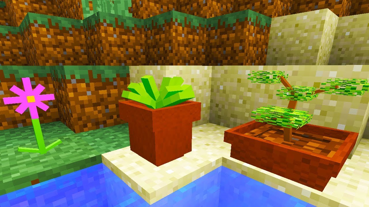 FLORES Y BONSAIS KAWAII! Minecraft 1.12.2 MOD FLORA AND  