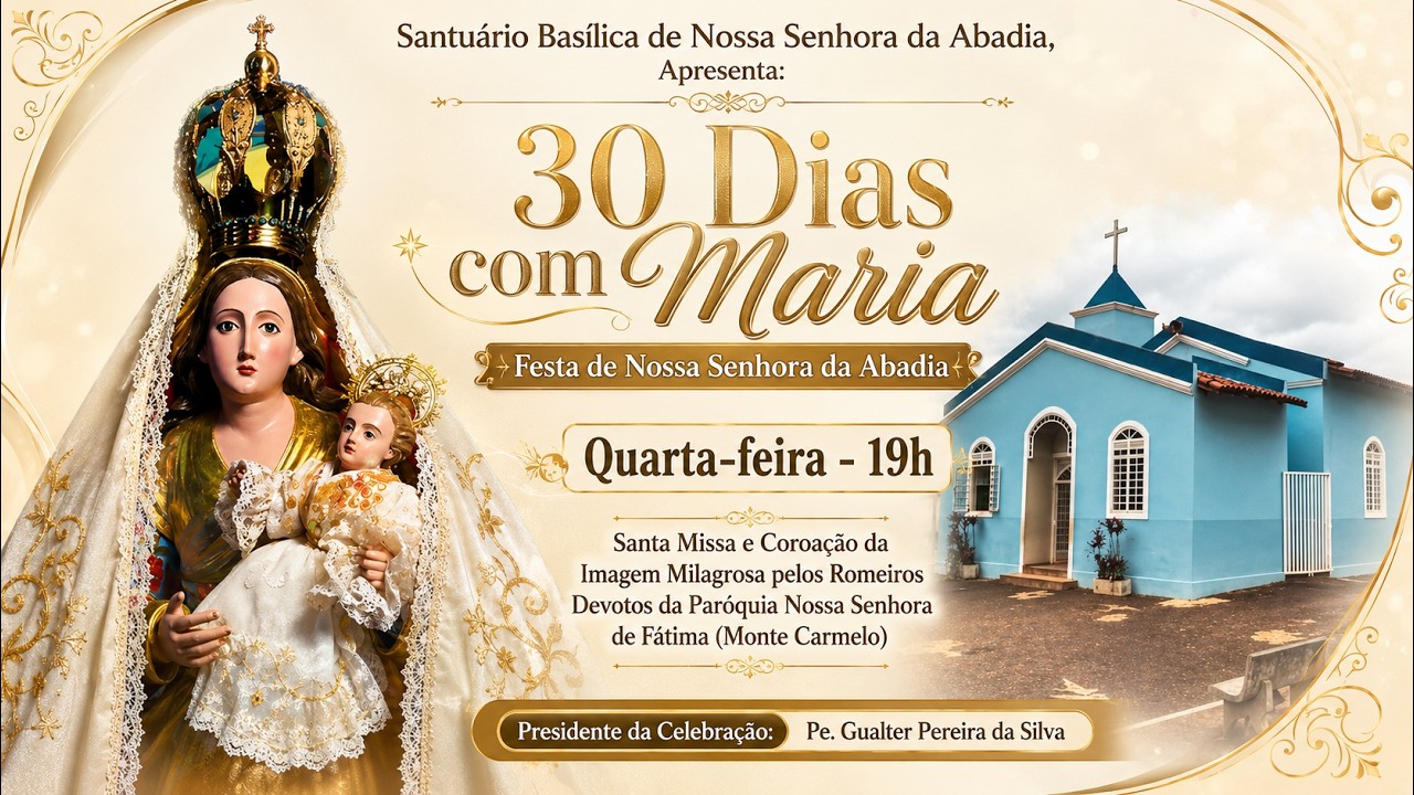 30 Dias com Maria, Missa e Coroação da Imagem Milagrosa - Paróquia N. Sra de Fátima, 29 de Julho