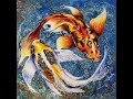 (86) Embellishing an Acrylic Pour with Koi Fish and How to Varnish with Sandra Lett 042018