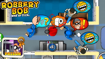 Robbery Bob - Prison vs Robbery Bob 2 Gameplay Walkthrough Ep 87