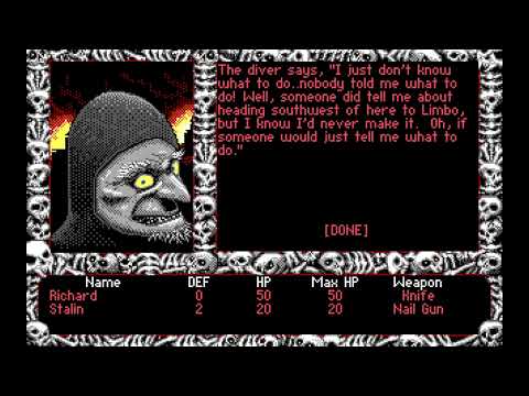 Escape from Hell (DOS / 1990) Gameplay