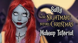 The Nightmare Before Christmas Sally makeup tutorial | Taylor Bee