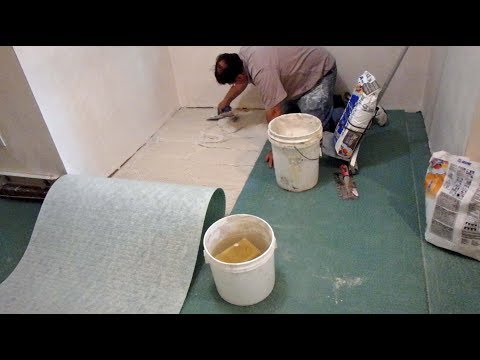 Better than Cement board, How to install tile Uncoupling Membrane Mapei Mapegaurd UM