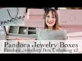 Pandora jewellery box unboxing plus customized pink small pandora jewelry box  mini pandora haul