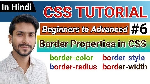 Border Style || CSS Border Tutorial in Hindi || Border CSS || CSS Border Design [HINDI]