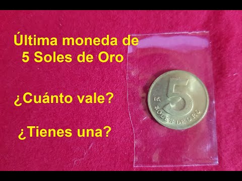 Última moneda de 5 Soles de Oro - Sorpréndete al final del video