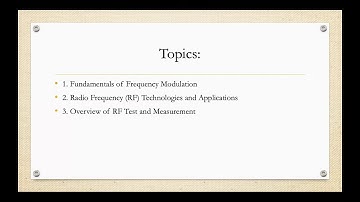 Fundamentals of FM and RF Technology