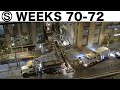 Construction time-lapses with closeups (compilation): Weeks 70-72 of the Ⓢ-series