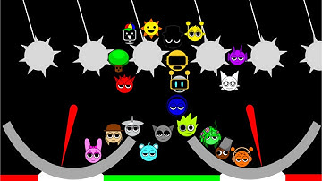 Incredibox Sprunki Marble Race in Algodoo │ Race 11.