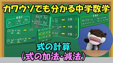 単項式多項式の加法と減俸