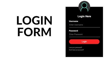 How To Make A Login Form With Html & Css | Awesome Responsive Login Form || ZainXpert