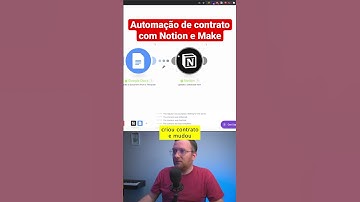 Exemplo de automação de contrato com Notion e Make #notion #automação